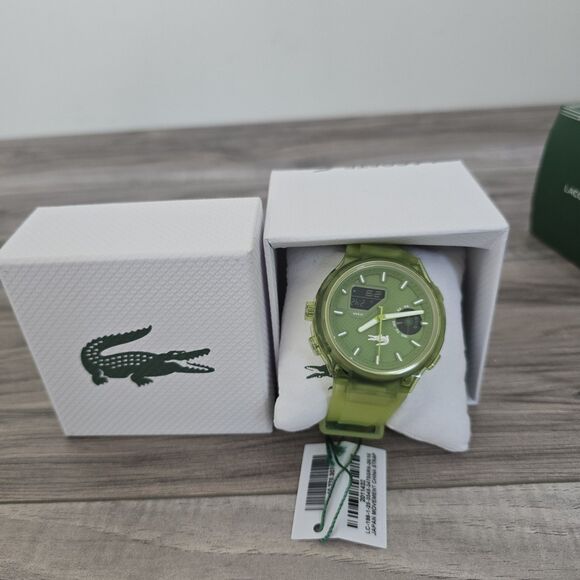 Lacoste LC33 Analog & Digital Green Silicone Strap Men Watch 45mm 2011432 main image 9